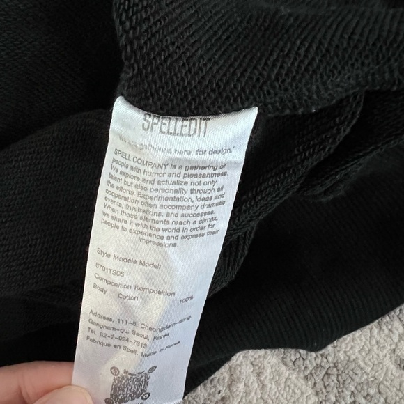 Spelledit black teddy sweater - Picture 5 of 5